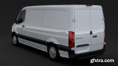 Turbosquid - Freightliner Sprinter Panel Van L2H1 RWD 2019