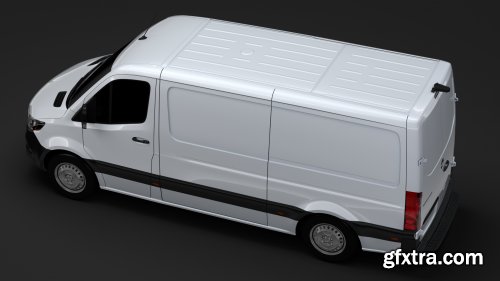 Turbosquid - Freightliner Sprinter Panel Van L2H1 RWD 2019