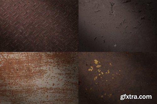 Metal Rust, Scratches and Cracks Backgrounds