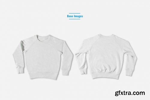 CreativeMarket - Flat Lay Bulky Sweatshirt Mockup 7174032