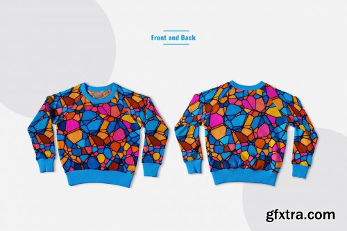 CreativeMarket - Flat Lay Bulky Sweatshirt Mockup 7174032