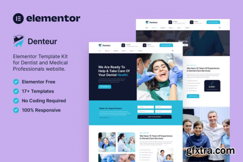 ThemeForest - Denteur – Dentist & Dental Clinic Elementor Template Kit 