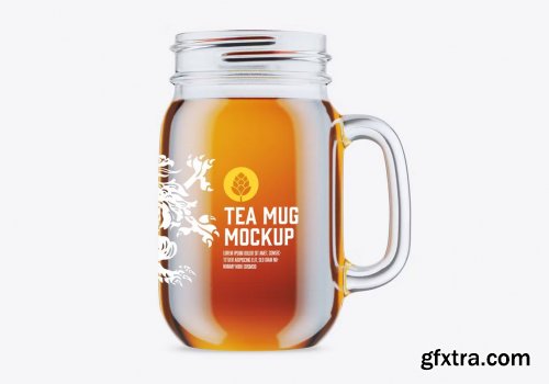 Clear Glass Mug Mockup