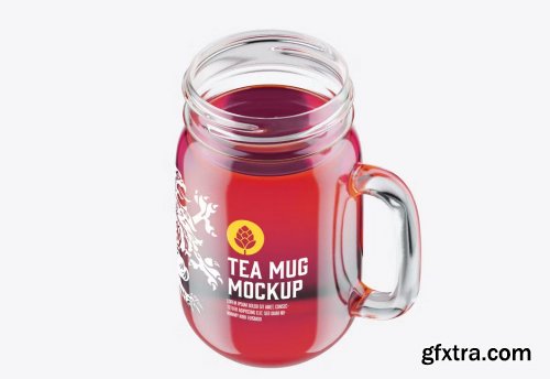 Clear Glass Mug Mockup