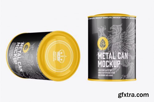 Metal Can Mockup