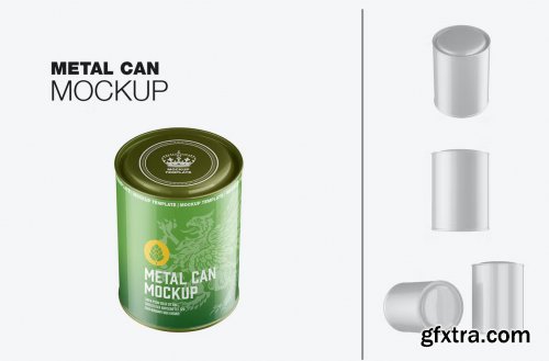 Metal Can Mockup