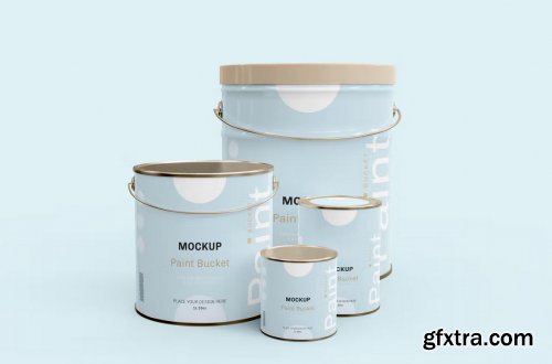 Paint Buckets Mockup Set