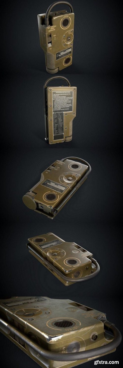 Survival Radio PRC-90 3D Model