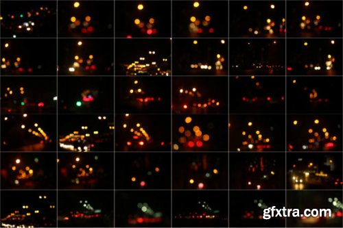 80 Real City Bokeh Lights