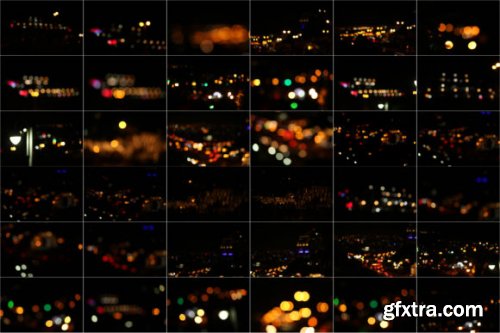 80 Real City Bokeh Lights