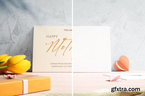 Mother's Day Greeting Card Mockup