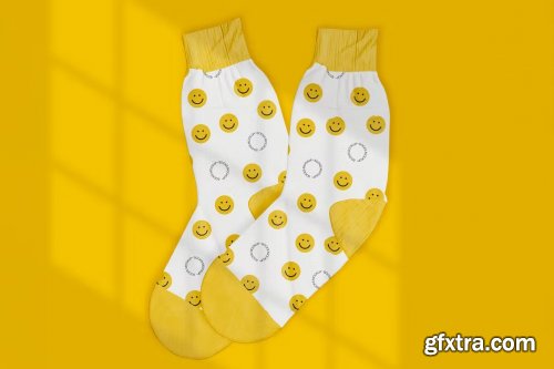 Pair of Socks Mockup