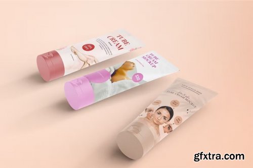 Cream Tube Mockups