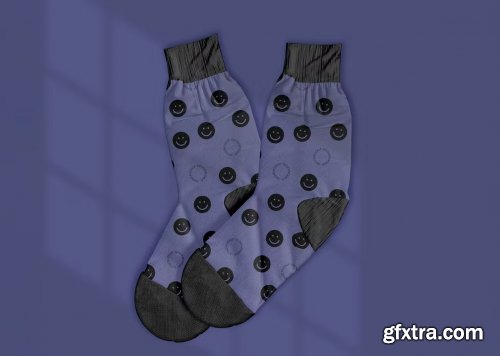 Pair of Socks Mockup