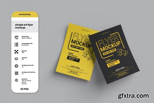 Simple A4 Flyer Mockup