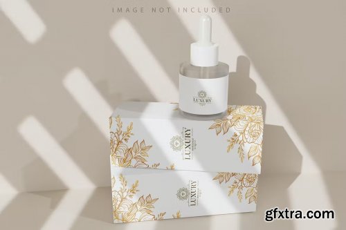 Pipet bottle and pack mockup