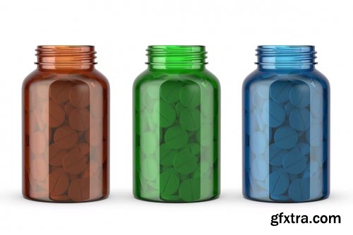 Pills Bottle Mockup