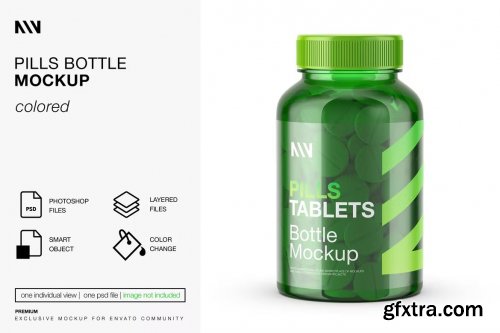 Pills Bottle Mockup