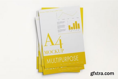 Multipurpose A4 Paper Mockups