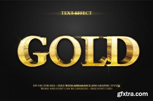 8 Gold Text Effect Style Collection