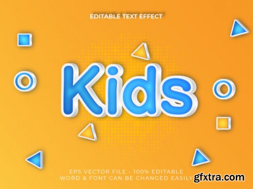 Collections of Text Effect Kids Style