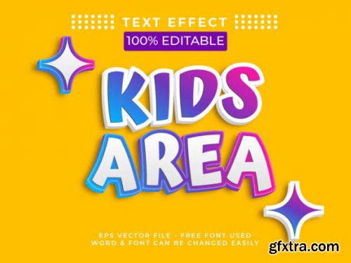 Collections of Text Effect Kids Style