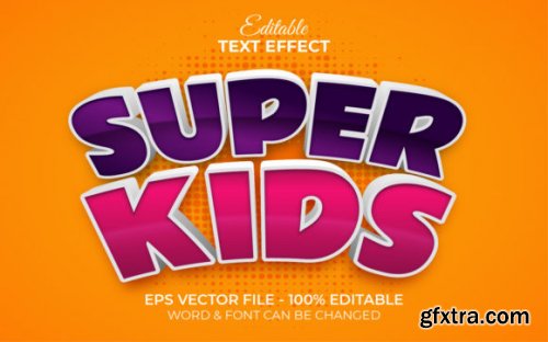 Collections of Text Effect Kids Style