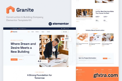 ThemeForest - Granite - Construction & Building Company Elementor Template Kit