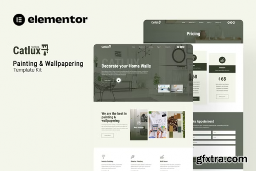 ThemeForest - Catlux - Painting & Wallpapering Elementor Template Kit