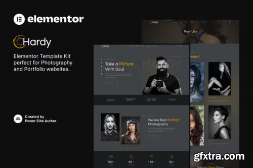 ThemeForest - Hardy – Photography & Portfolio Elementor Template Kit 