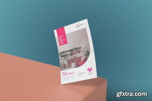 A4 Paper Flyer Mockup