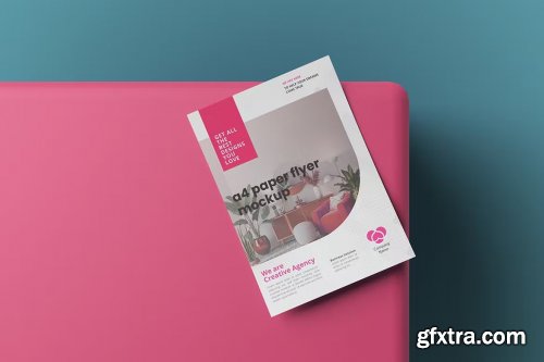 A4 Paper Flyer Mockup