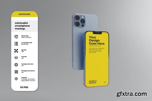 Minimalist Smartphone Mockup