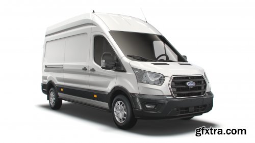 Cgtrader - Ford Transit Van L3H3 Trend 2021 3D model