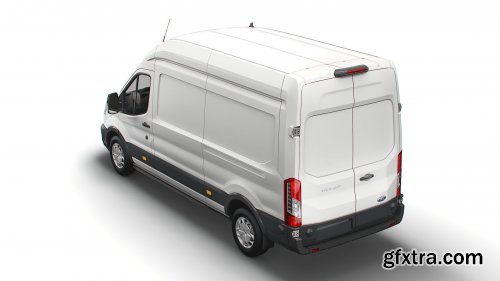 Cgtrader - Ford Transit Van L3H3 Trend 2021 3D model