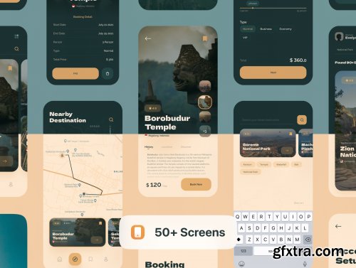 Navel - Nature Travel Expedia App UI Kit