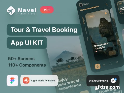 Navel - Nature Travel Expedia App UI Kit