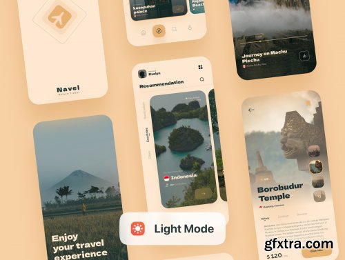 Navel - Nature Travel Expedia App UI Kit