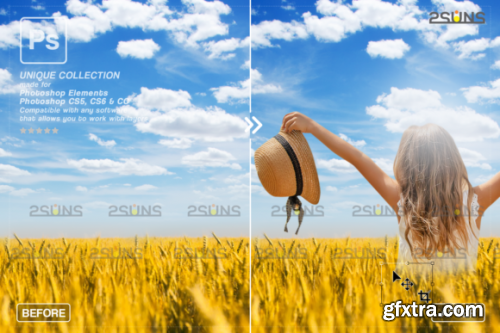 Ukraine Field Background Photoshop