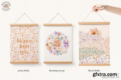 CreativeMarket - Spring Flowers Collection 6938205