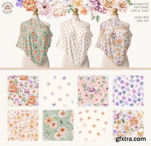 CreativeMarket - Spring Flowers Collection 6938205