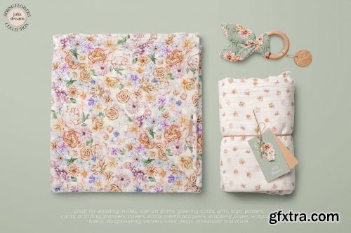 CreativeMarket - Spring Flowers Collection 6938205