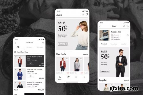 Ayan - Fashion E-commerce App Design Template