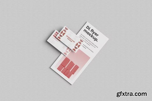 Clean Business Card & DL Flyer Mockup