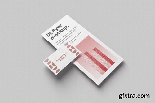 Clean Business Card & DL Flyer Mockup