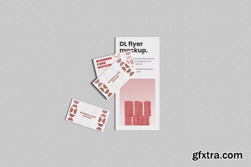 Clean Business Card & DL Flyer Mockup