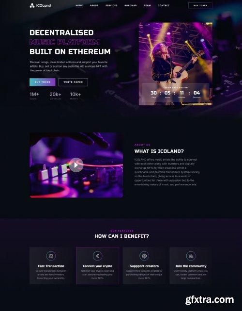 ThemeForest - ICOLand | ICO landing page & ICO Crypto Template 36942878