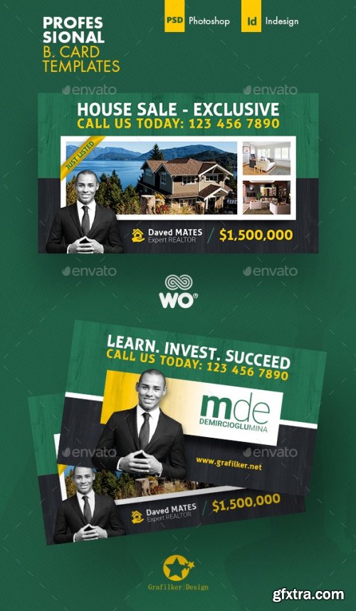 GraphicRiver - Real Estate Business Card Templates 37281916