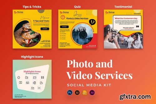 Photo and Video Service Social Media Kit