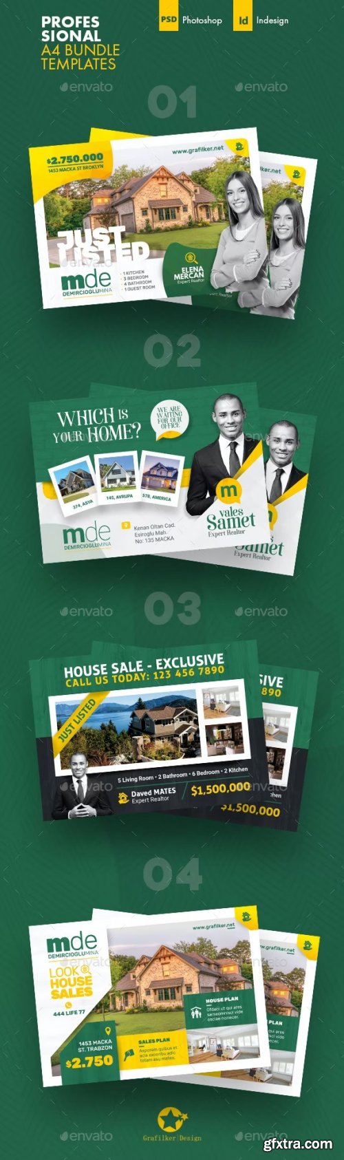 GraphicRiver - Real Estate Flyer Bundle Templates 37024046